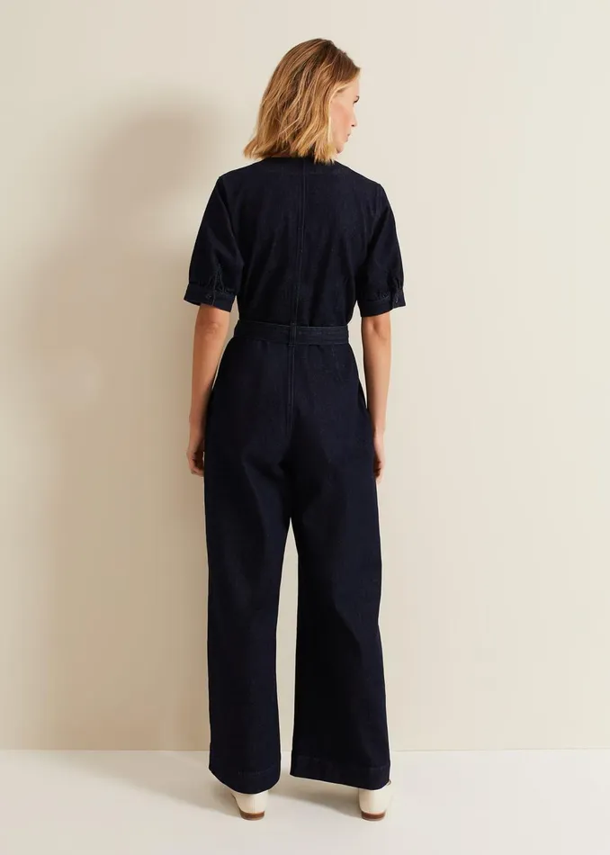 Women Phase Eight Dresses Florisa Denim Jumpsuit