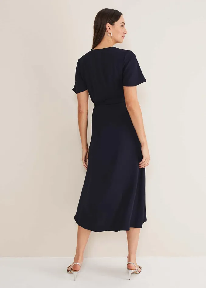 Women Phase Eight Dresses Julissa Ruffle Wrap Midi Dress