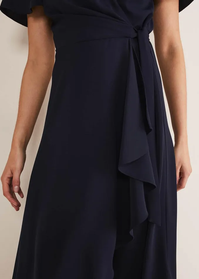 Women Phase Eight Dresses Julissa Ruffle Wrap Midi Dress