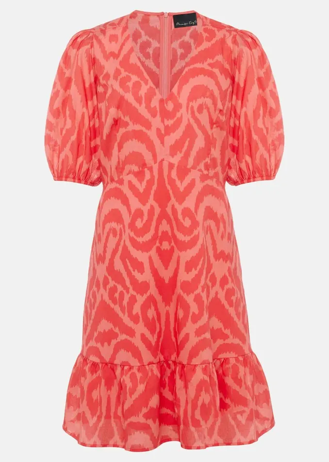 Women Phase Eight Dresses Krystal Cotton Abstract Mini Dress