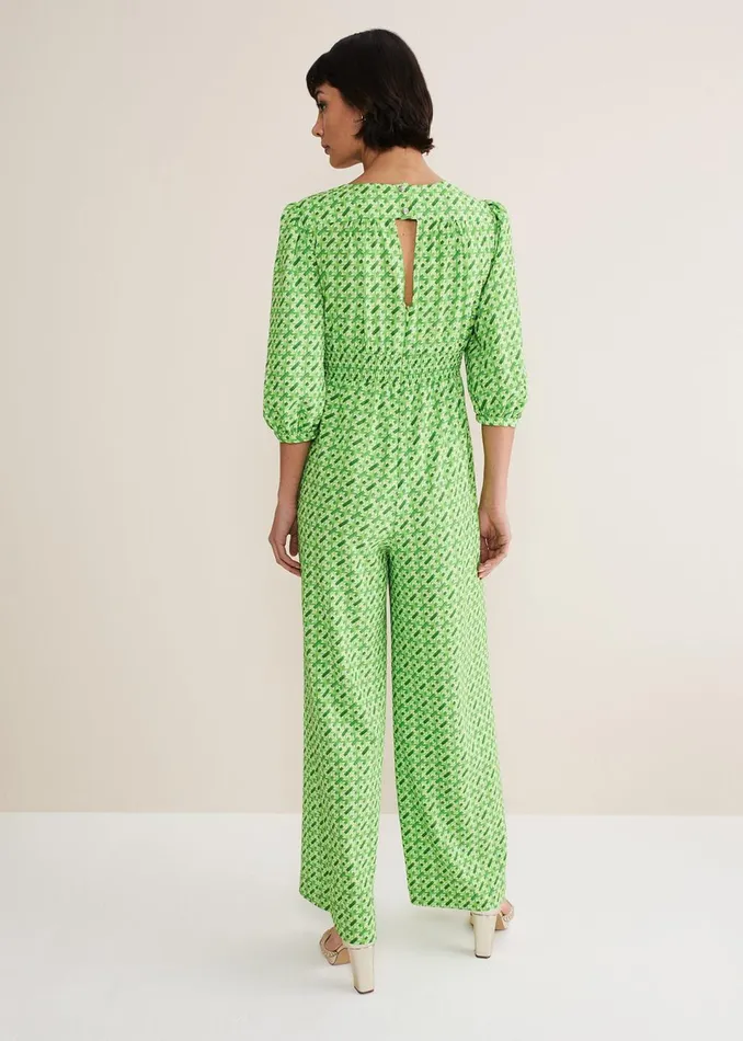 Women Phase Eight Dresses Lacey Geo Wide Leg Jumpsuit