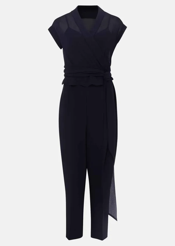 Women Phase Eight Dresses Leonora Chiffon Overlay Jumpsuit
