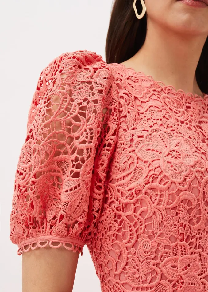 Women Phase Eight Dresses Lidia Guipure Lace Fishtail Dress