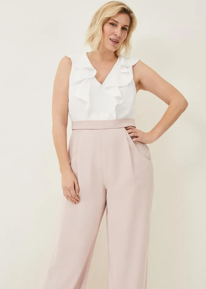 Women Phase Eight Dresses Linda Frill Jumpsuit