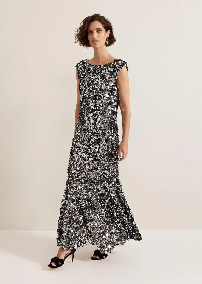 Women Phase Eight Dresses Nina Sequin Maxi Dress