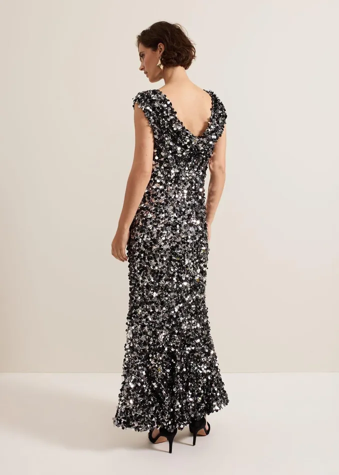 Women Phase Eight Dresses Nina Sequin Maxi Dress