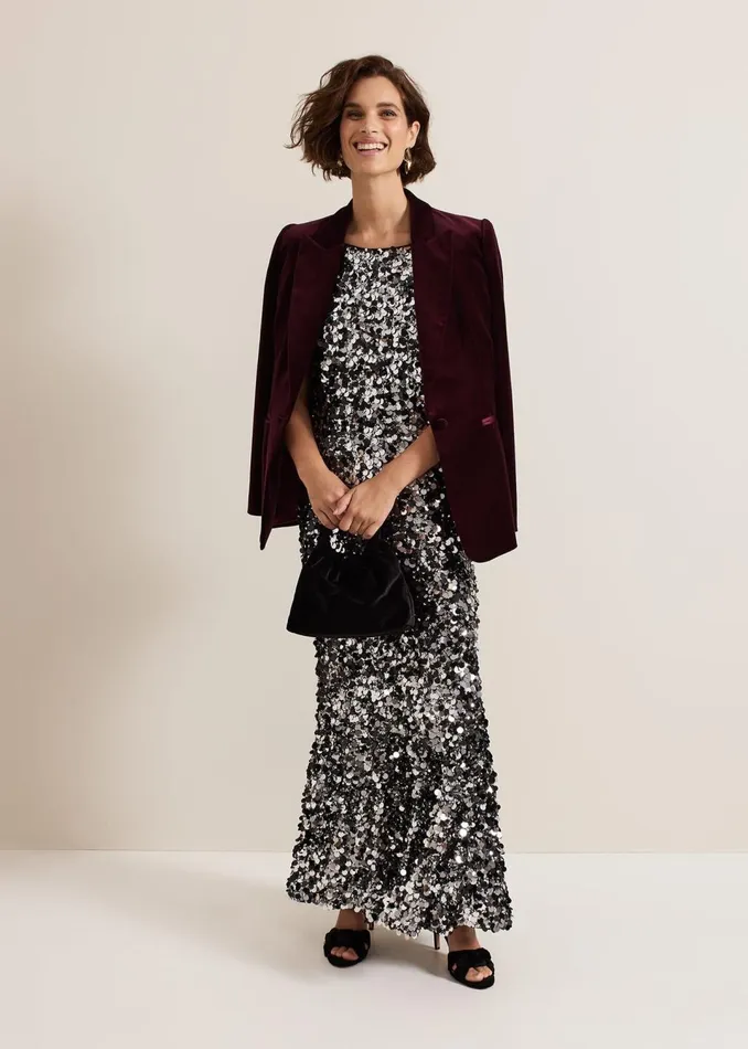 Women Phase Eight Dresses Nina Sequin Maxi Dress