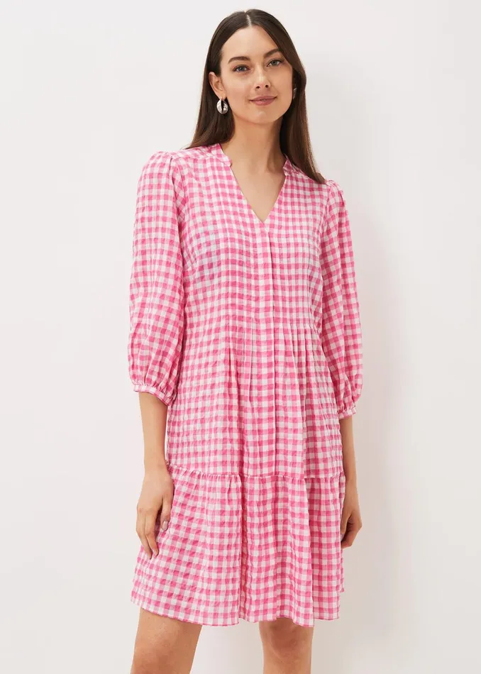 Women Phase Eight Dresses Oona Gingham Swing Dress