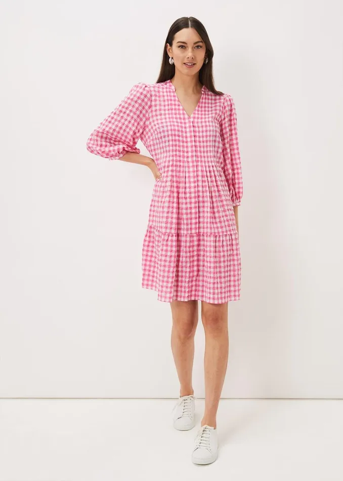 Women Phase Eight Dresses Oona Gingham Swing Dress