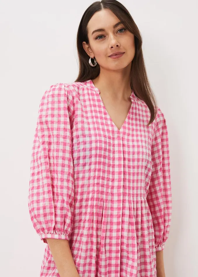 Women Phase Eight Dresses Oona Gingham Swing Dress