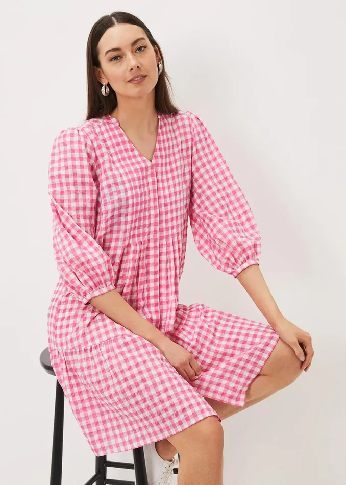 Women Phase Eight Dresses Oona Gingham Swing Dress