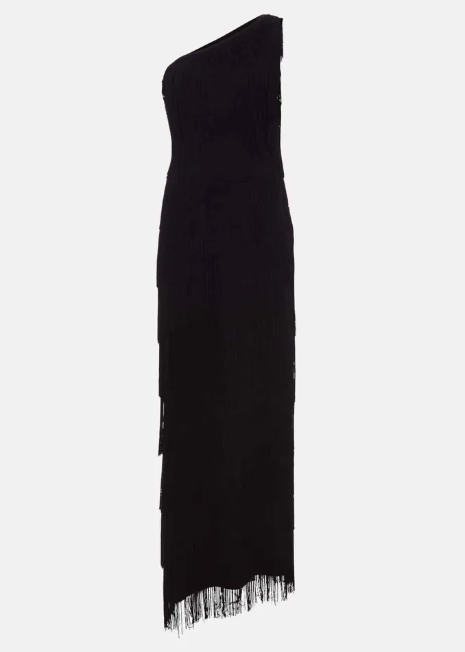 Women Phase Eight Dresses Otto One Shoulder Fringe Maxi Dress
