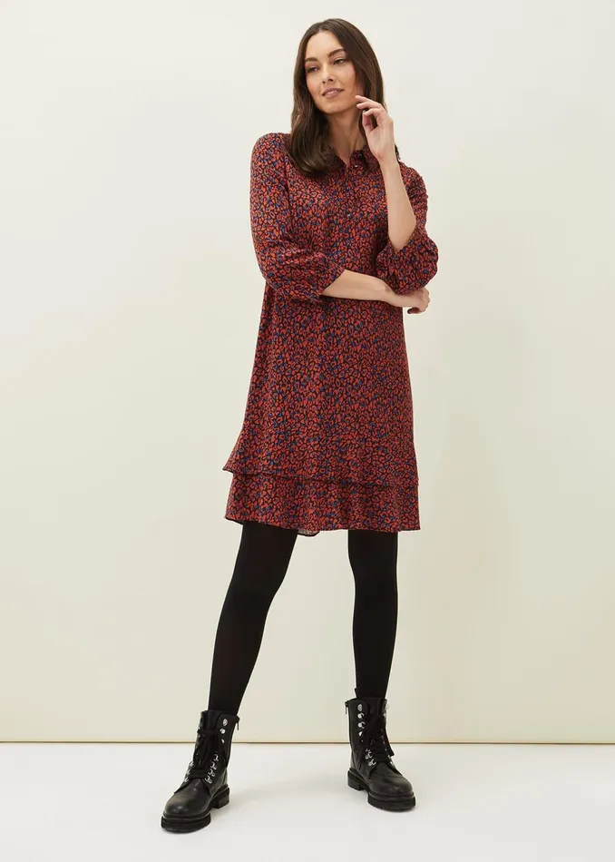 Women Phase Eight Dresses Penele Animal Print Dress