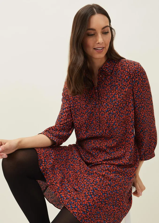 Women Phase Eight Dresses Penele Animal Print Dress