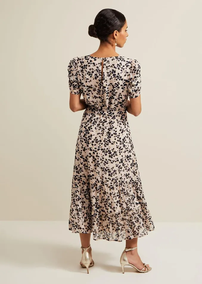 Women Phase Eight Dresses Petite Amy Floral Midi Dress