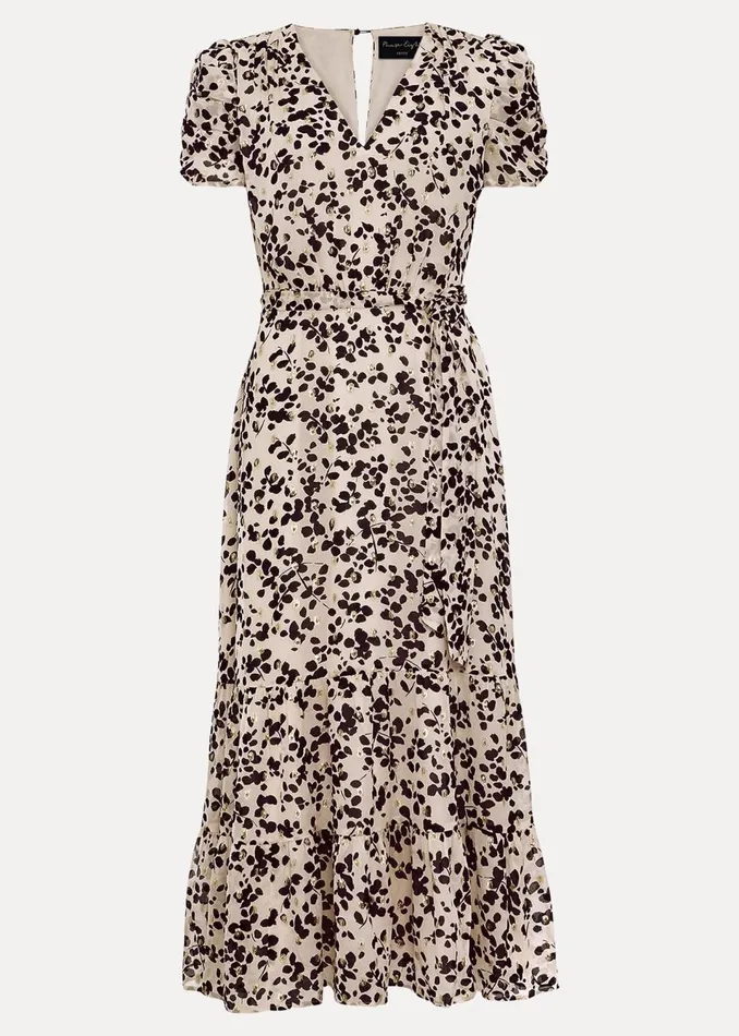 Women Phase Eight Dresses Petite Amy Floral Midi Dress