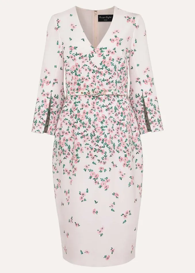 Women Phase Eight Dresses Petite Giovanna Floral Belted Dress