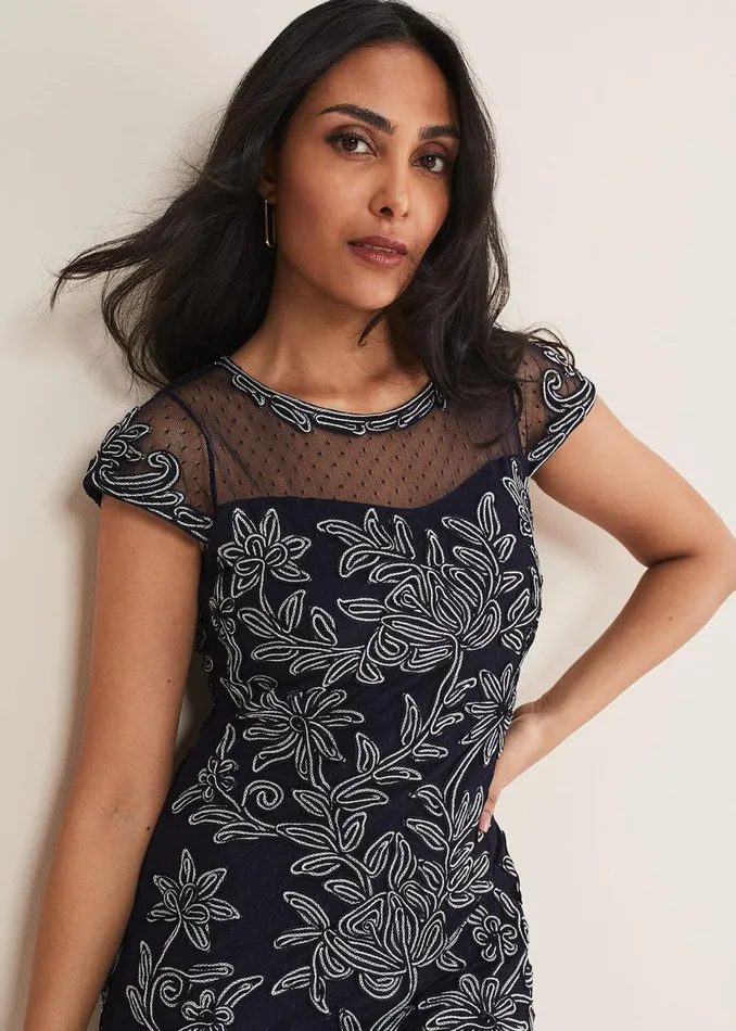 Women Phase Eight Dresses Petite Zila Tapework Dress