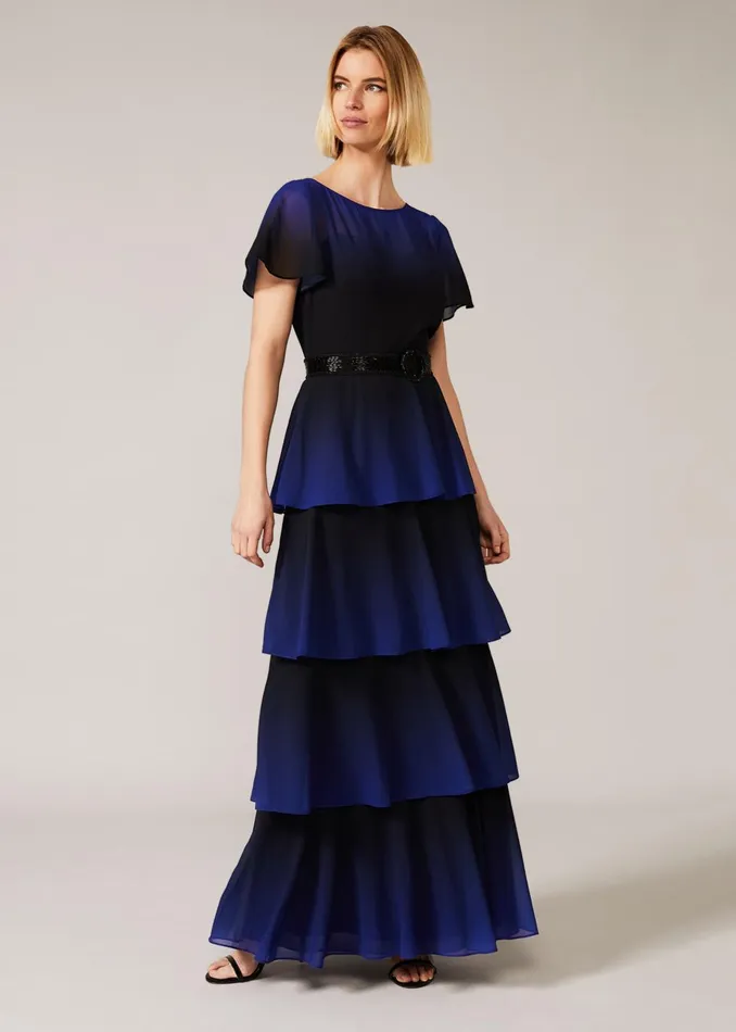 Women Phase Eight Dresses Rosalie Dipdye Tiered Dress