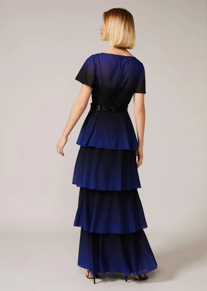 Women Phase Eight Dresses Rosalie Dipdye Tiered Dress