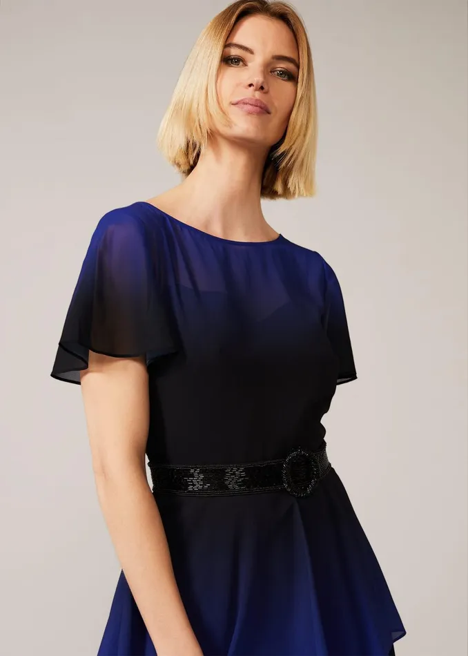 Women Phase Eight Dresses Rosalie Dipdye Tiered Dress