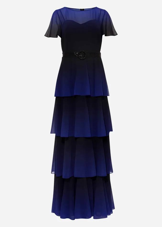 Women Phase Eight Dresses Rosalie Dipdye Tiered Dress