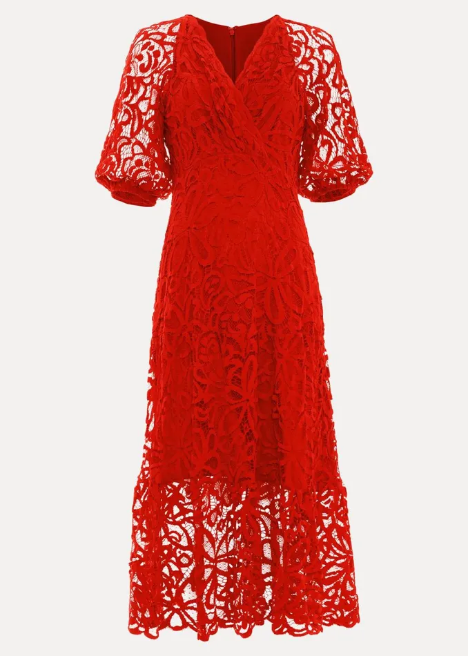 Women Phase Eight Dresses Senna Lace Midi Dress