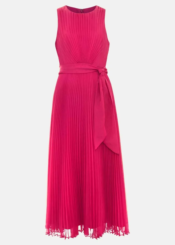 Women Phase Eight Dresses Simara Pleated Midi Dress