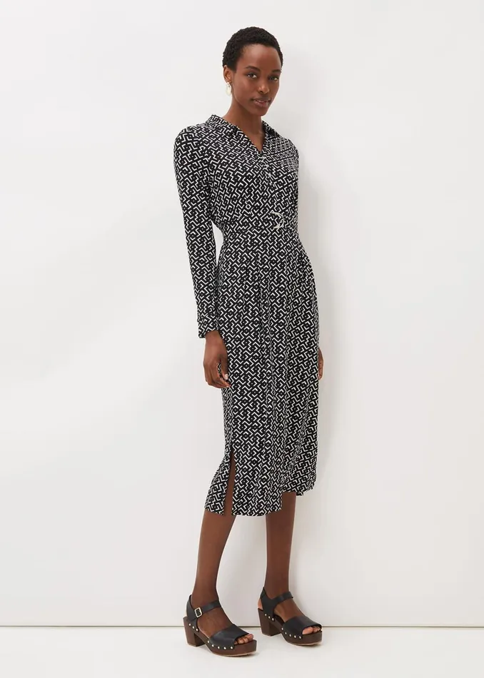 Women Phase Eight Dresses Teigan Abstract Print Midi Dress