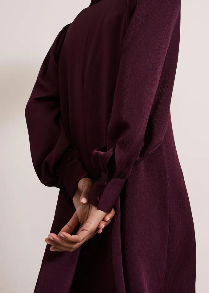 Women Phase Eight Dresses Tila Burgundy Embellished Shirt Dress