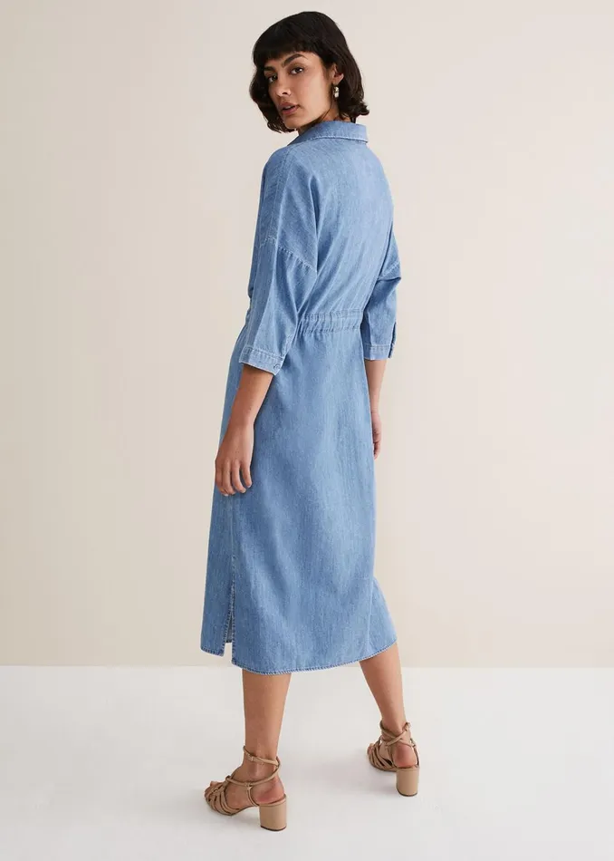 Women Phase Eight Dresses Tilda Chambray Dress