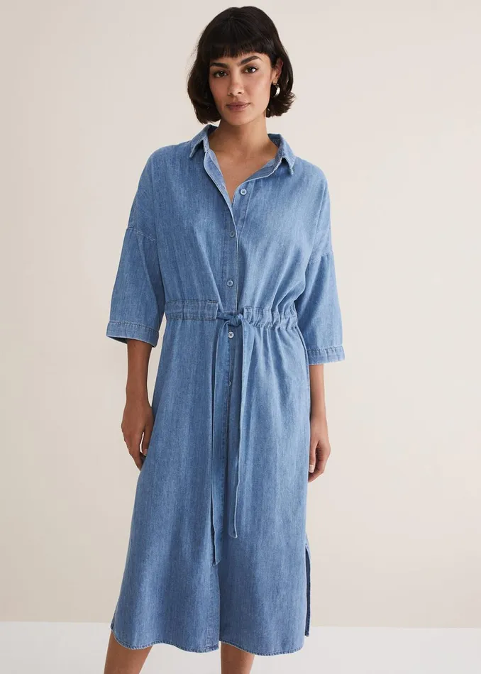 Women Phase Eight Dresses Tilda Chambray Dress