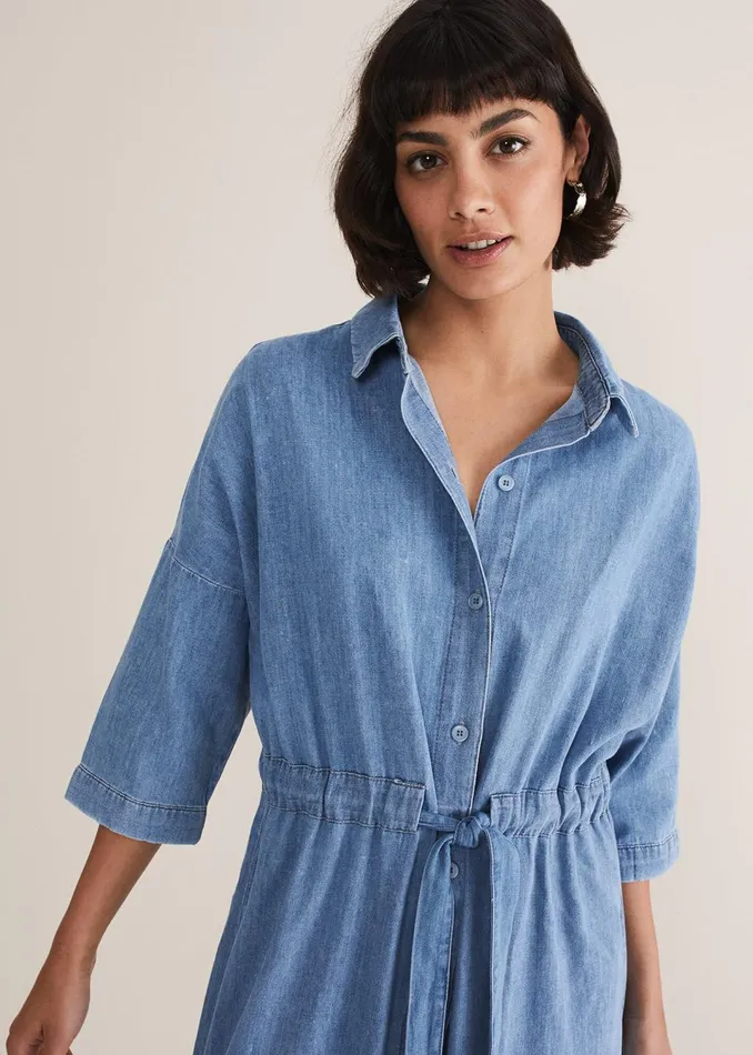 Women Phase Eight Dresses Tilda Chambray Dress