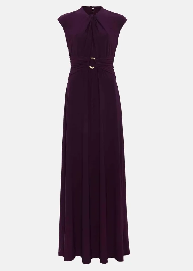 Women Phase Eight Dresses Tolly Burgundy Jersey Maxi Dress