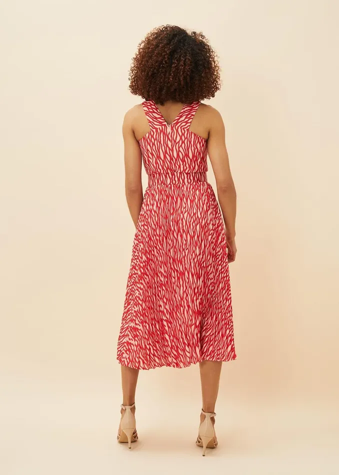 Women Phase Eight Dresses Yas Abstract Print Halterneck Dress