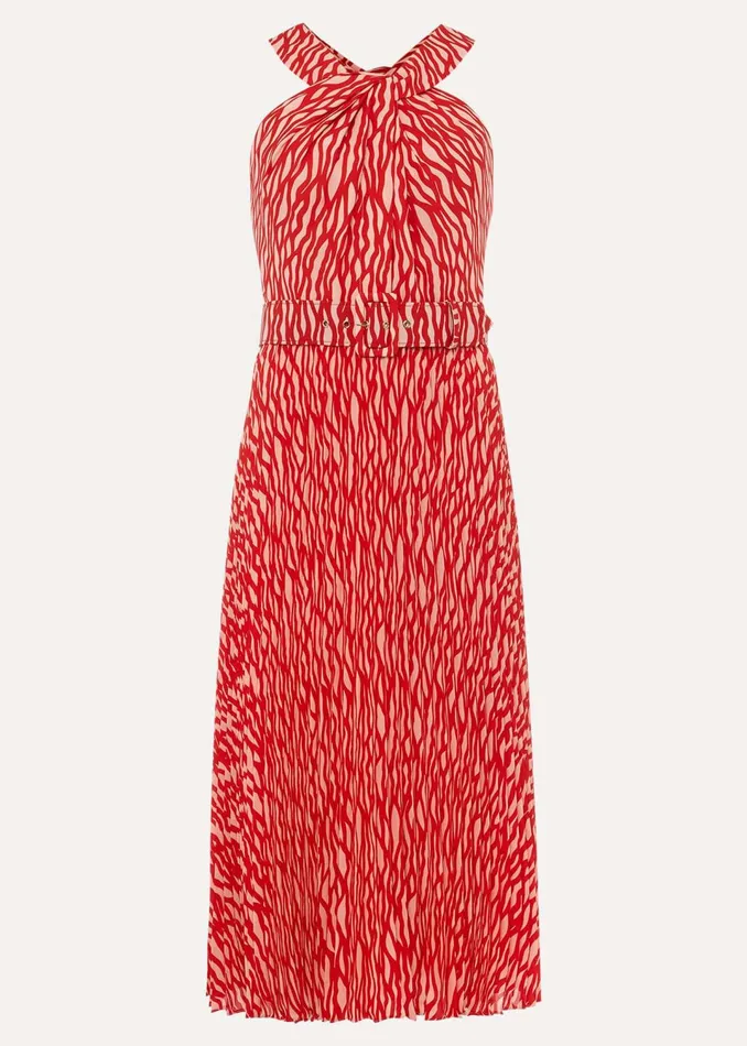 Women Phase Eight Dresses Yas Abstract Print Halterneck Dress