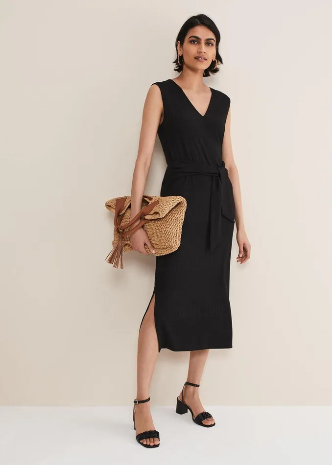 Women Phase Eight Dresses Yazmina Jersey Sleeveless Midi Dress