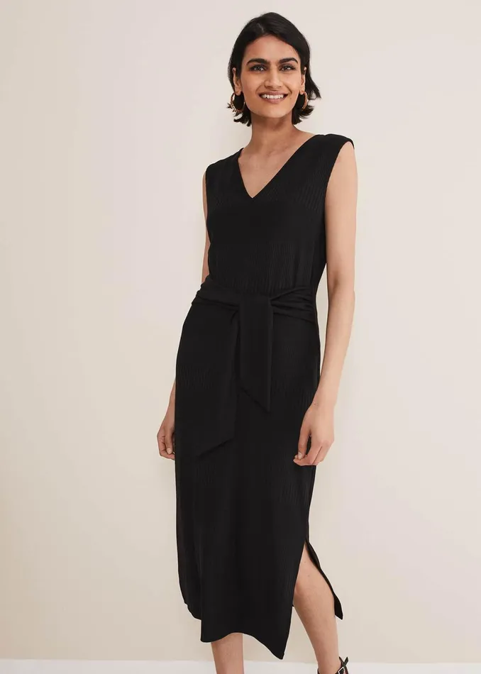 Women Phase Eight Dresses Yazmina Jersey Sleeveless Midi Dress