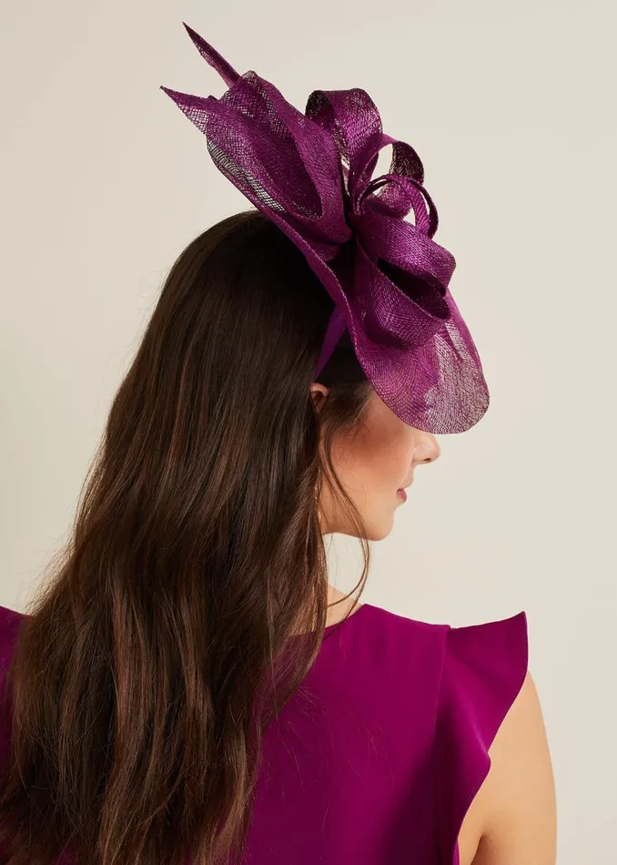 Women Phase Eight Fascinators and Hats Freeform Bow Disc Fascinator