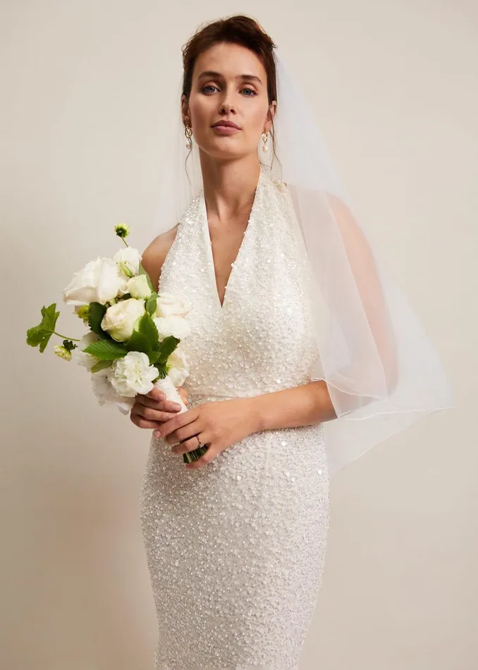 Women Phase Eight Fascinators and Hats Long Double Tier Veil