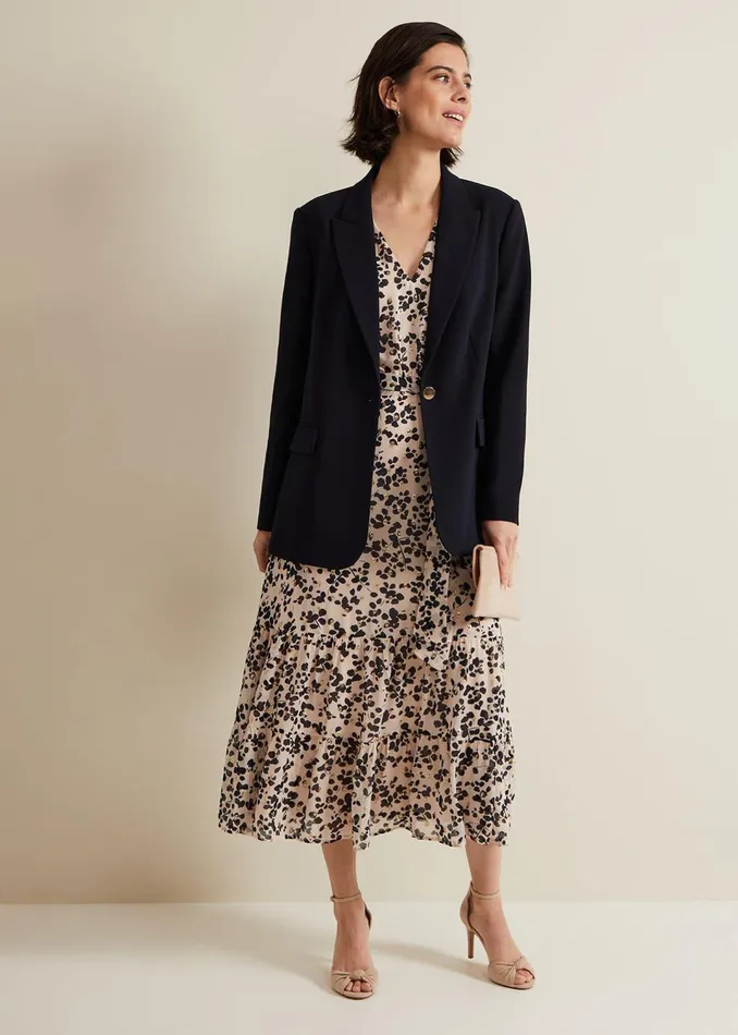 Women Phase Eight Jackets Elandra Navy Tux Blazer