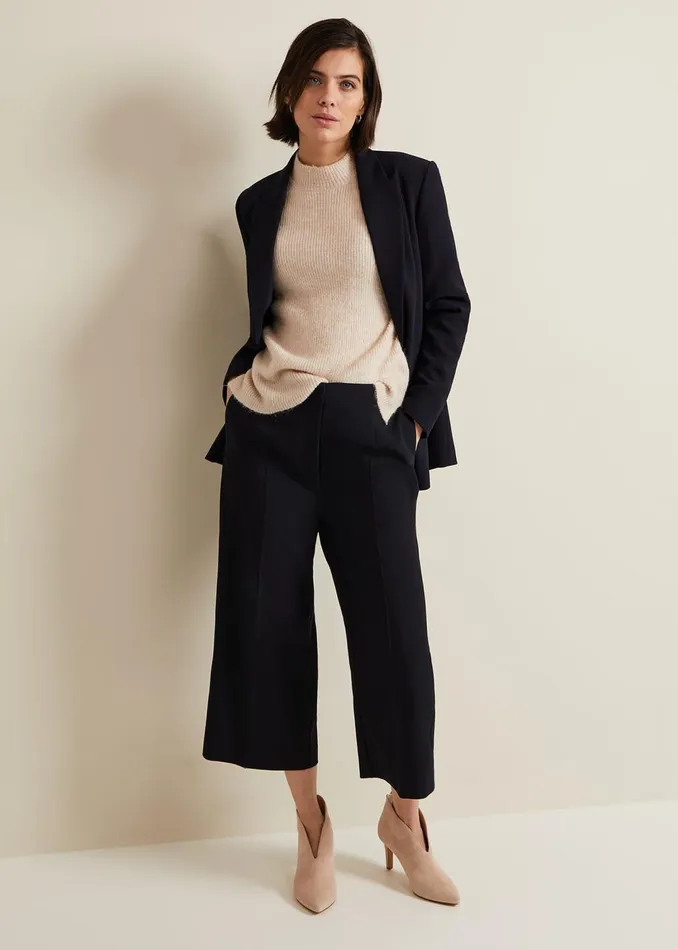 Women Phase Eight Jackets Elandra Navy Tux Blazer