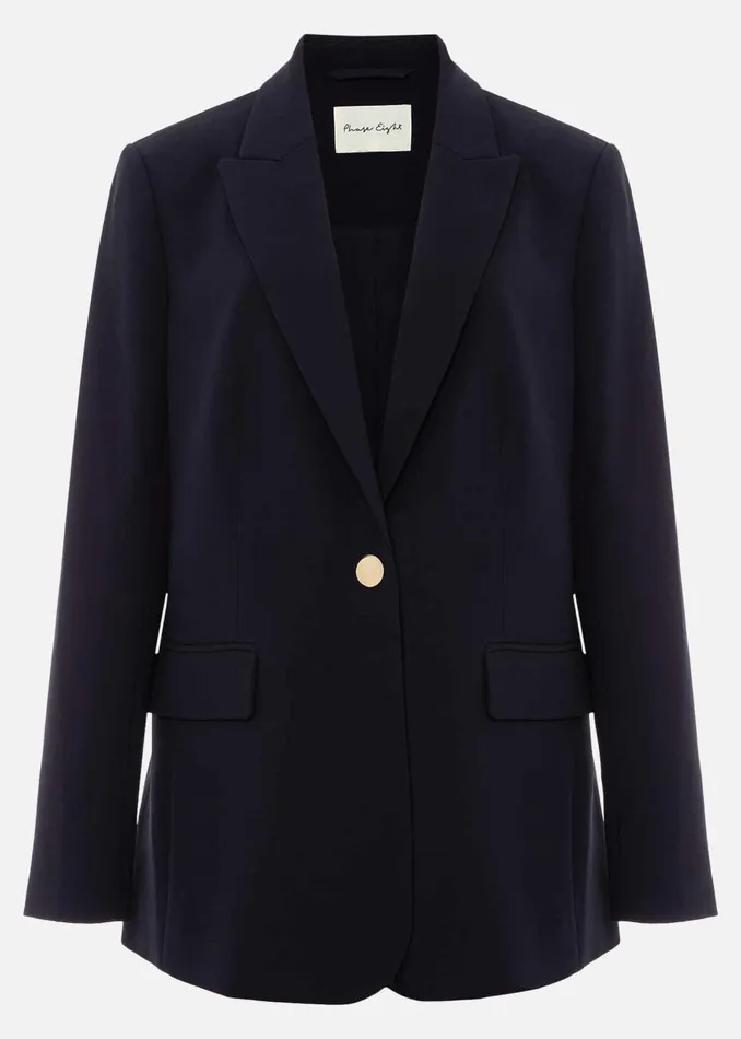 Women Phase Eight Jackets Elandra Navy Tux Blazer