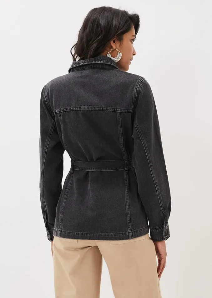 Women Phase Eight Jackets Jannah Denim Belted Shacket
