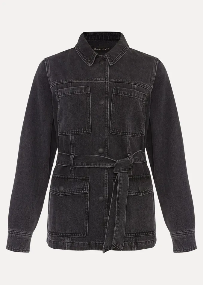 Women Phase Eight Jackets Jannah Denim Belted Shacket