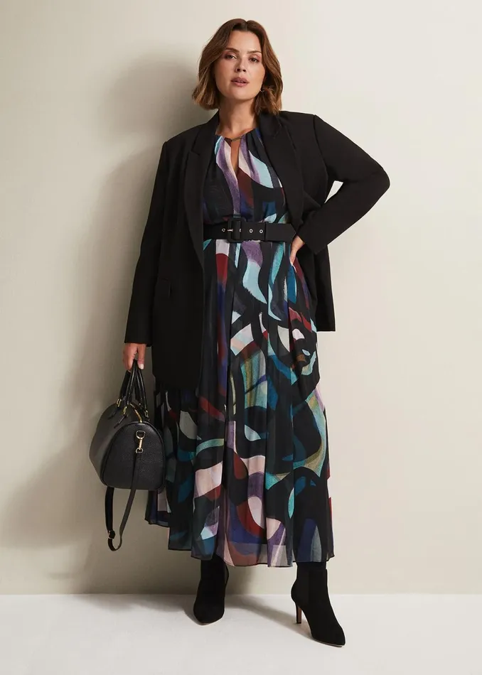 Women Phase Eight Jackets Neah Black Crepe Blazer