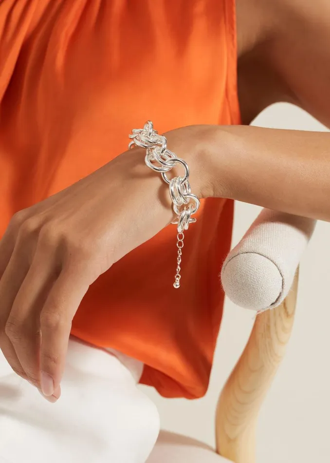 Women Phase Eight Jewellery Circular Chain Link Bracelet
