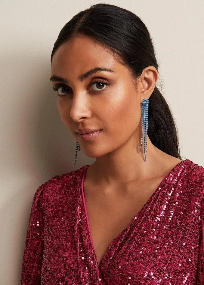 Women Phase Eight Jewellery Graduated Stone Drop Earrings