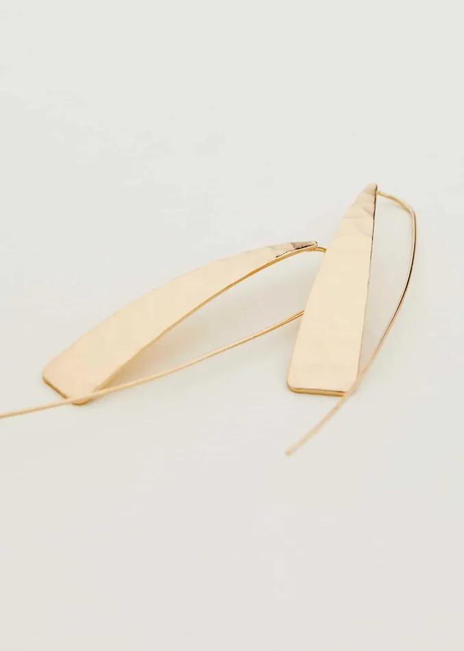 Women Phase Eight Jewellery Hammered Pull Through Drop Earring