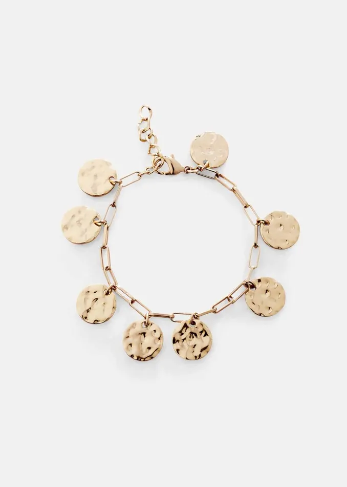 Women Phase Eight Jewellery Magsie Gold Plated Disc Bracelet